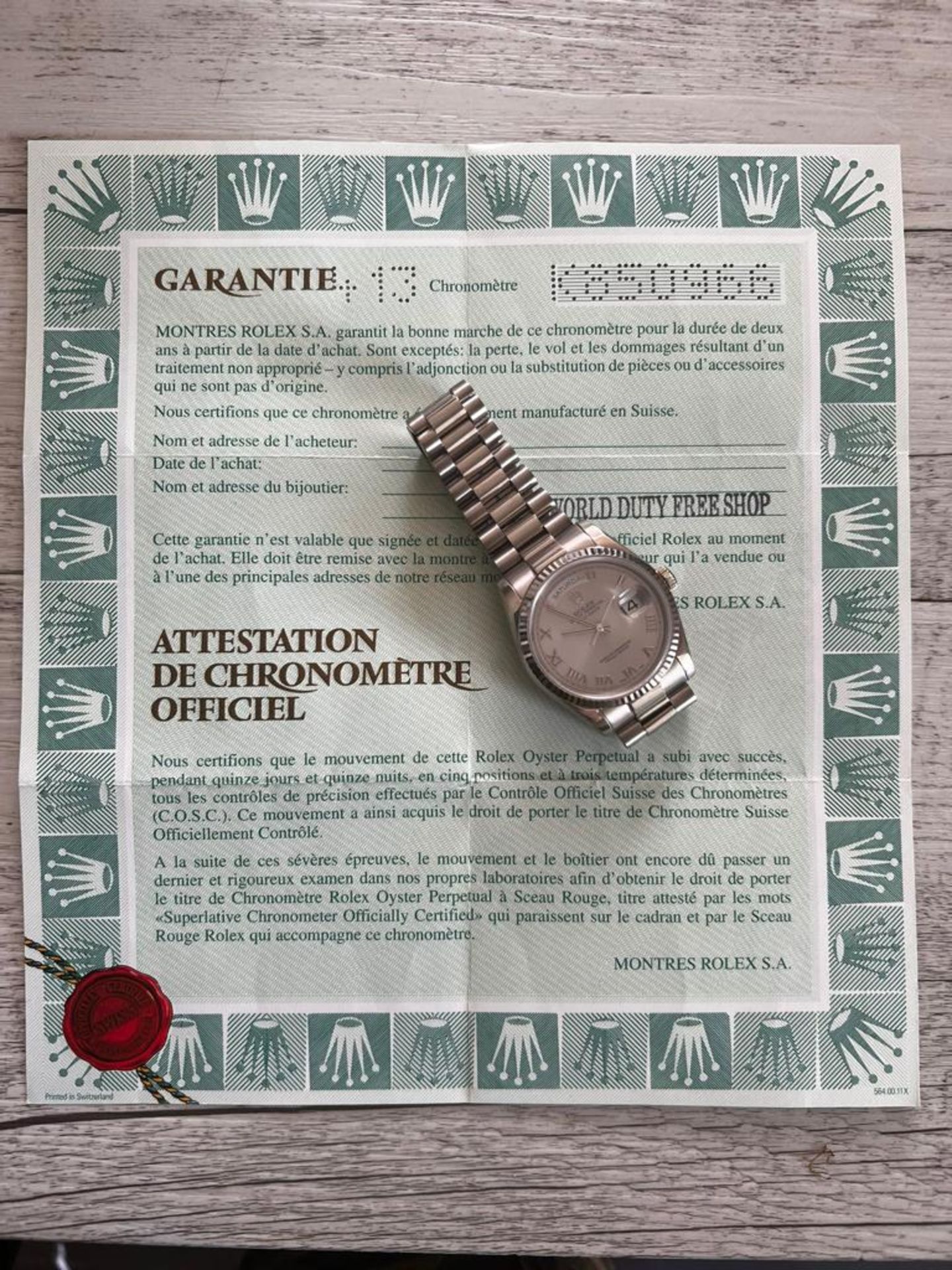 Brand: ROLEX Model (watch) Day-Date 36 Reference number 118239 Automatic charge Material of the - Image 2 of 7