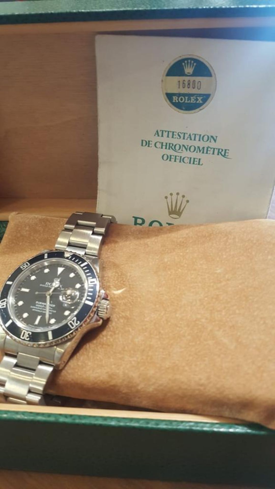 Brand: ROLEX Submariner Date model (watch) Reference number 16800 Automatic charge Material of the - Image 2 of 5