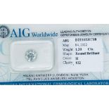 1 DIAMOND 1,2 CT H - SI2 - SHAPE BRILLANT - CERT AIG - C20410-16