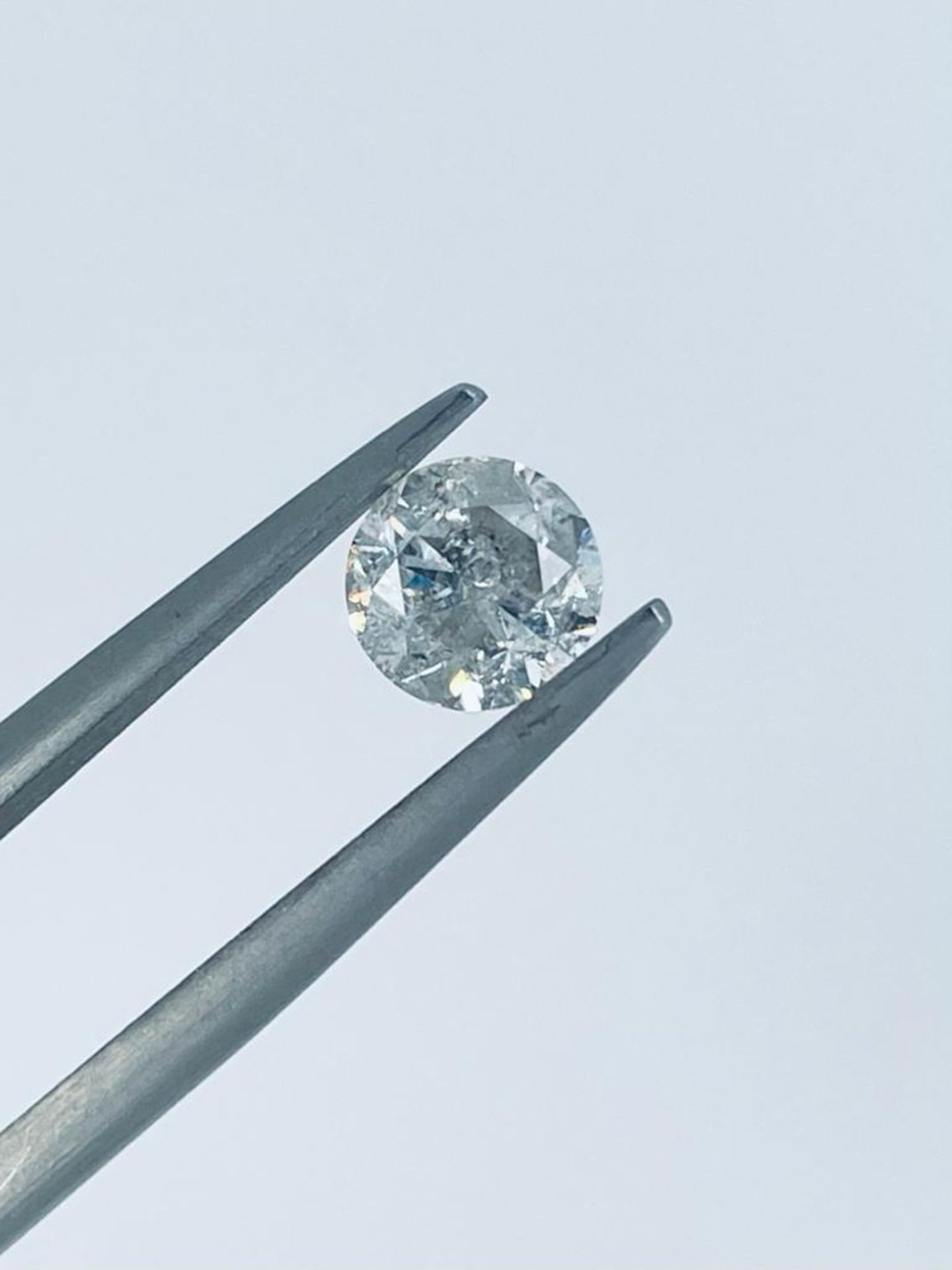 1 DIAMOND 0,98 CT E - I3 - SHAPE BRILLANT - CERT NONE - C20409-18 - Image 2 of 3