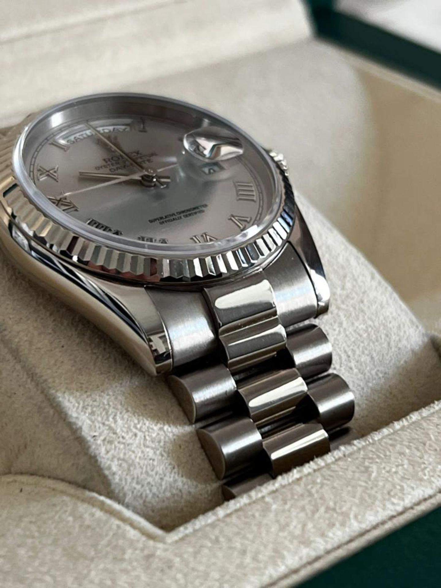 Brand: ROLEX Model (watch) Day-Date 36 Reference number 118239 Automatic charge Material of the - Image 3 of 7