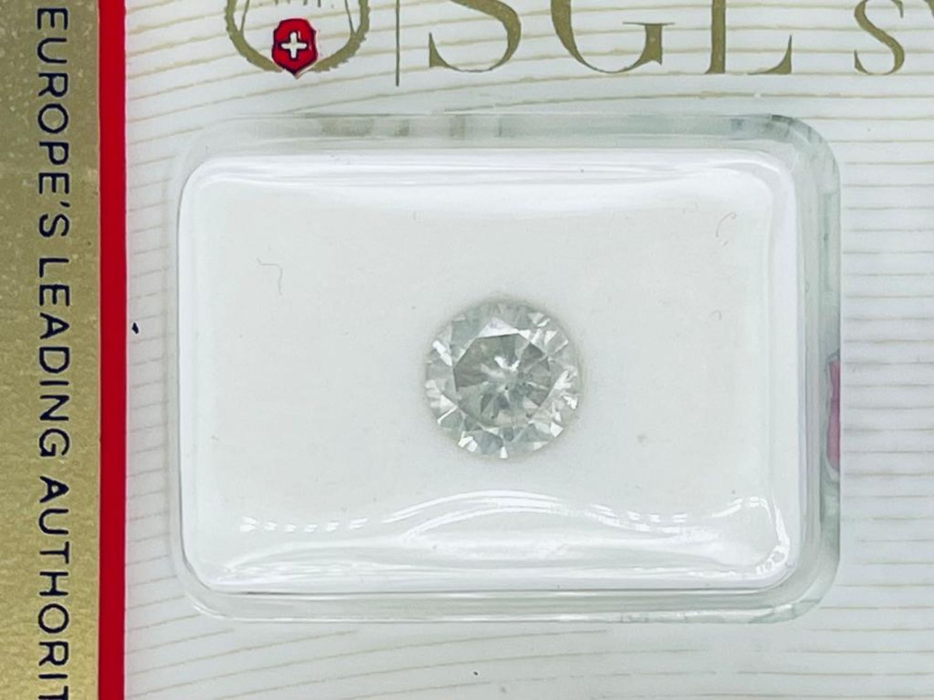 1 DIAMOND 0,91 CT I - SI2 - SHAPE BRILLANT - CERT SGL - C20408-10 - Bild 2 aus 3