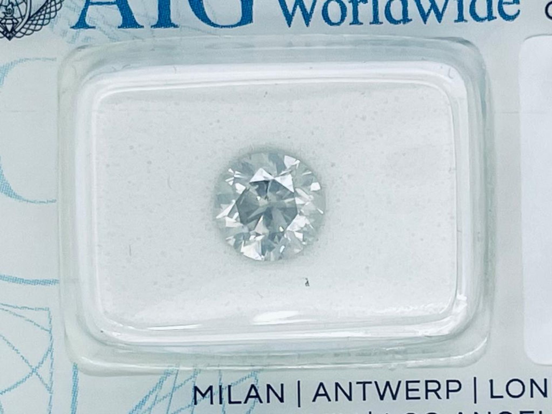 1 DIAMOND 1,2 CT H - SI2 - SHAPE BRILLANT - CERT AIG - C20410-16 - Image 2 of 3