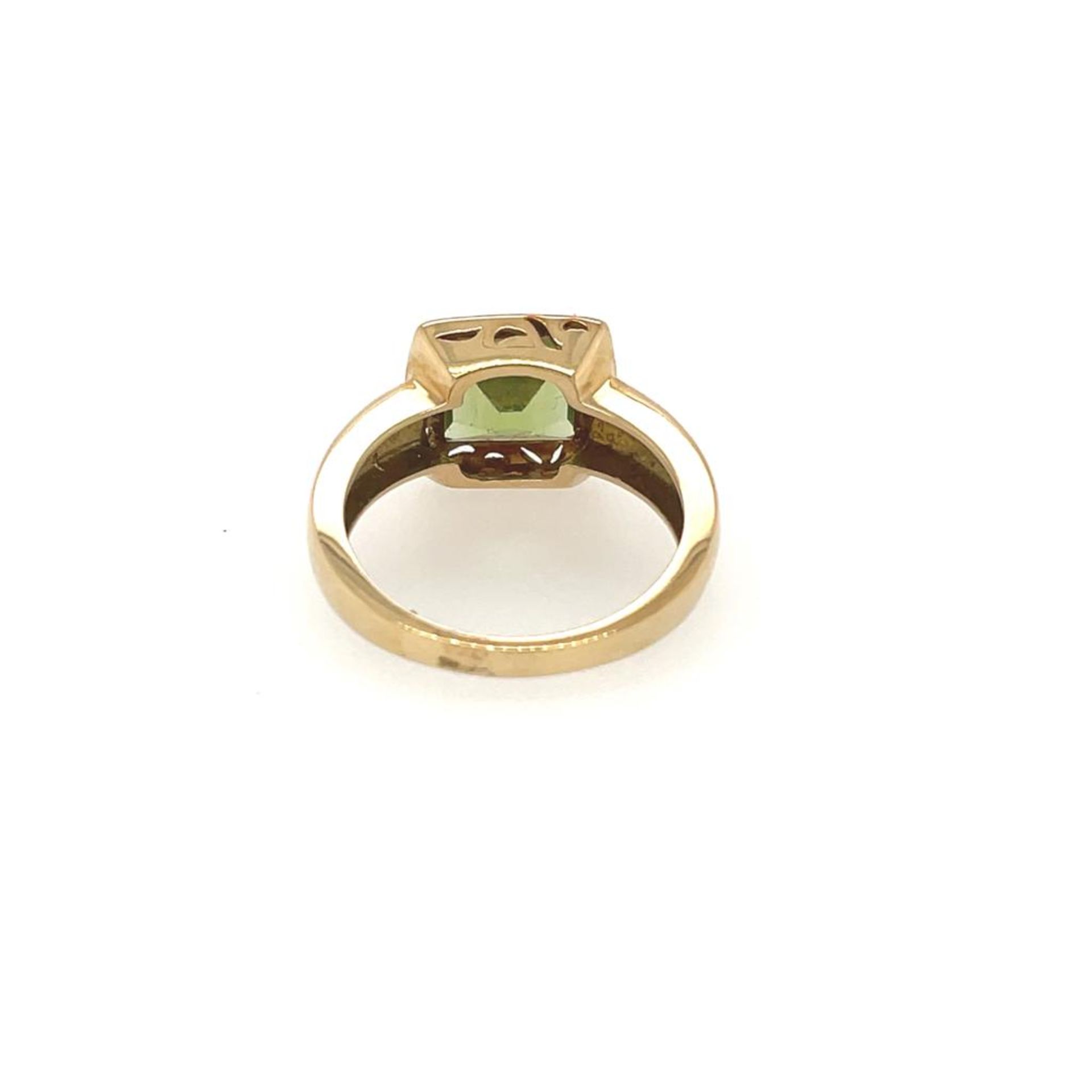 14K YELLOW GOLD RING WITH PERIDOT - Bild 4 aus 5