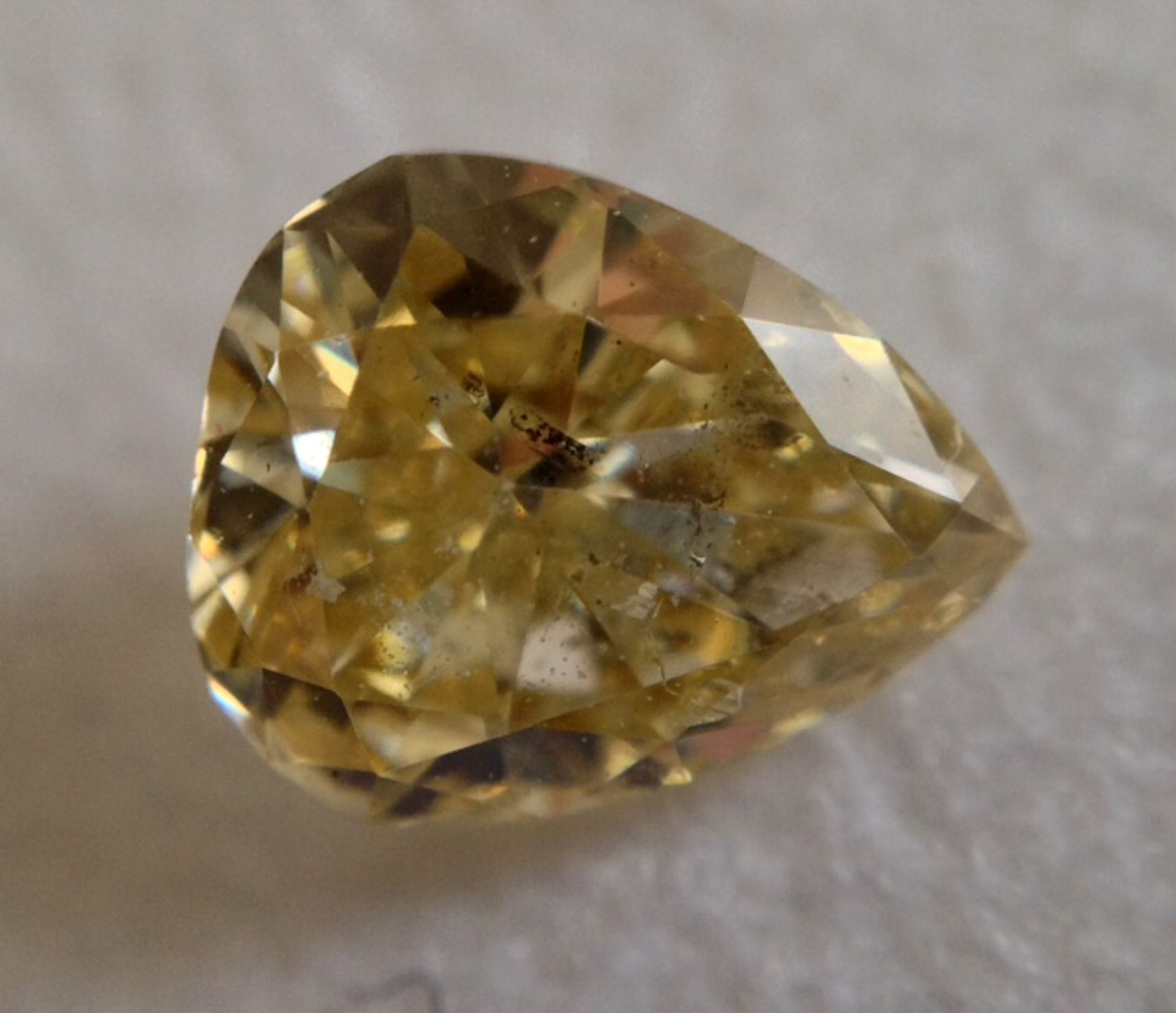 1 DIAMOND 0.44 CT FANCY BROWNISH YELLOW ISH - SI2 - CUTER CEO - IGI CERTIFICATE - 936-12