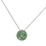 WHITE GOLD PENDANT 14K 1.91 GR WITH DIAMOND INT GRE* I1-2 COLOR EXALTED OCERT COLOR - PND20412