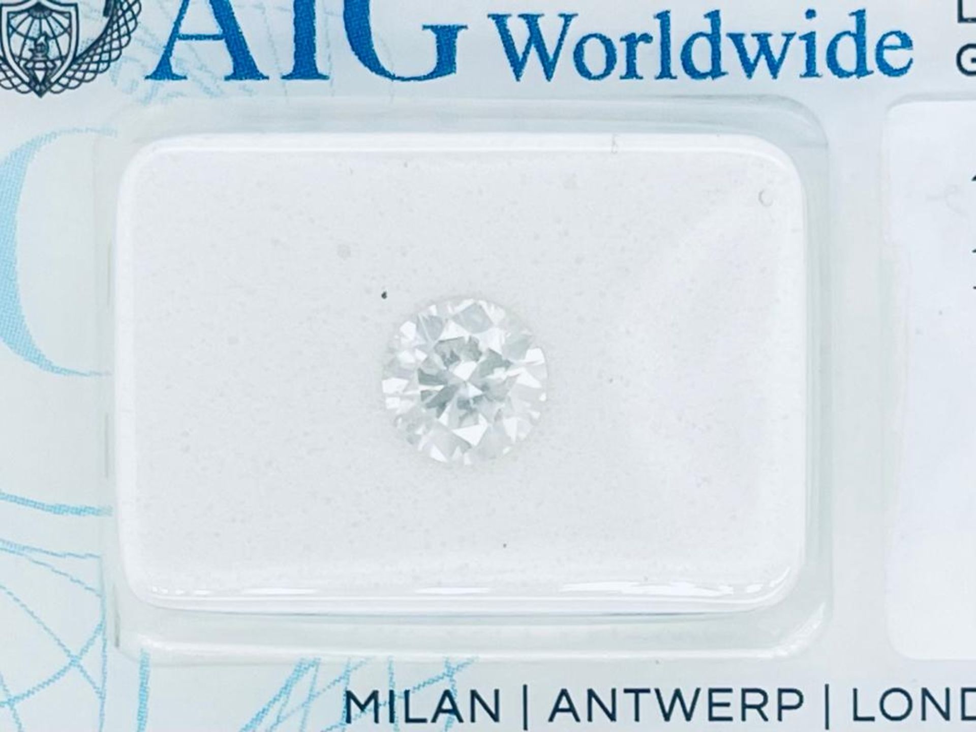 1 DIAMOND 0.77 CT H - SI3 - BRILLIANT CUT - AIG CERTIFICATE - C20806-6 - Bild 5 aus 5