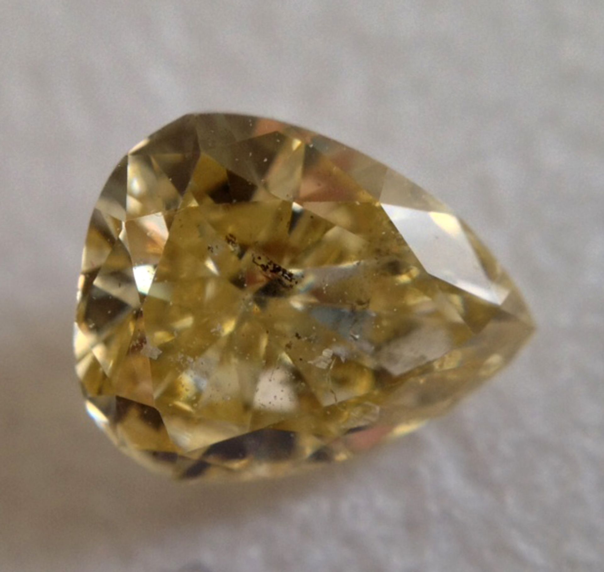 1 DIAMOND 0.44 CT FANCY BROWNISH YELLOW ISH - SI2 - CUTER CEO - IGI CERTIFICATE - 936-12 - Bild 3 aus 9