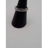 18K WHITE GOLD RING WITH BRILLIANT 0.49 CT MEASURES 11 GRAMS 3.3 - ET23