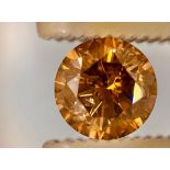 1 DIAMOND 2,02 CT N.F.ORANGE BROWN EVEN SHAPE BRILLANT - CERTIFICATION GIA - 929-7