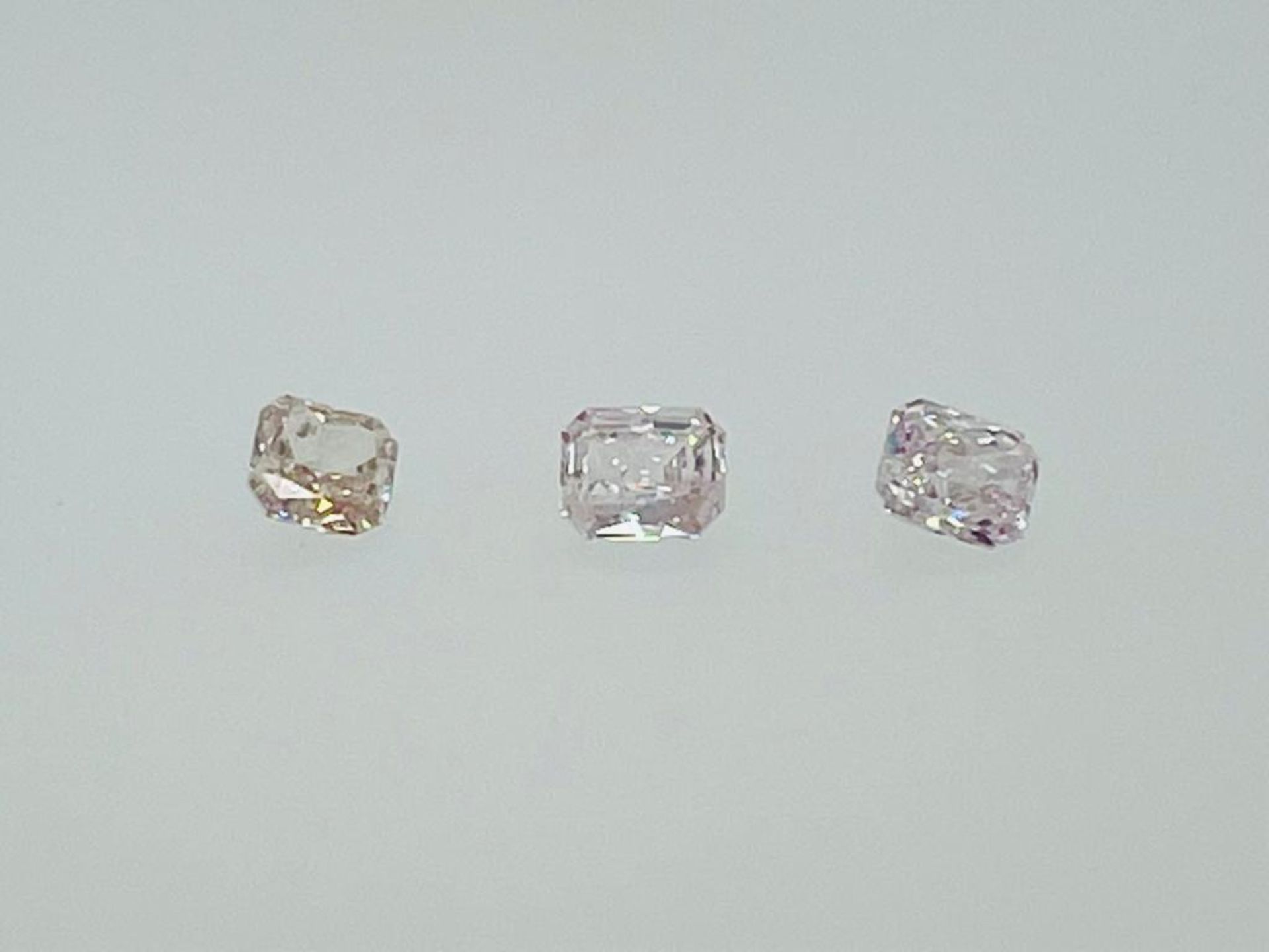 3 DIAMONDS 0,42 CT NATURAL MIX PINK - SI1-I1 - SHAPE -F20901-46