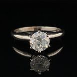 14K WHITE GOLD 2.22 GR DIAMOND 1.00 CT CERT AI GR - RNG20707