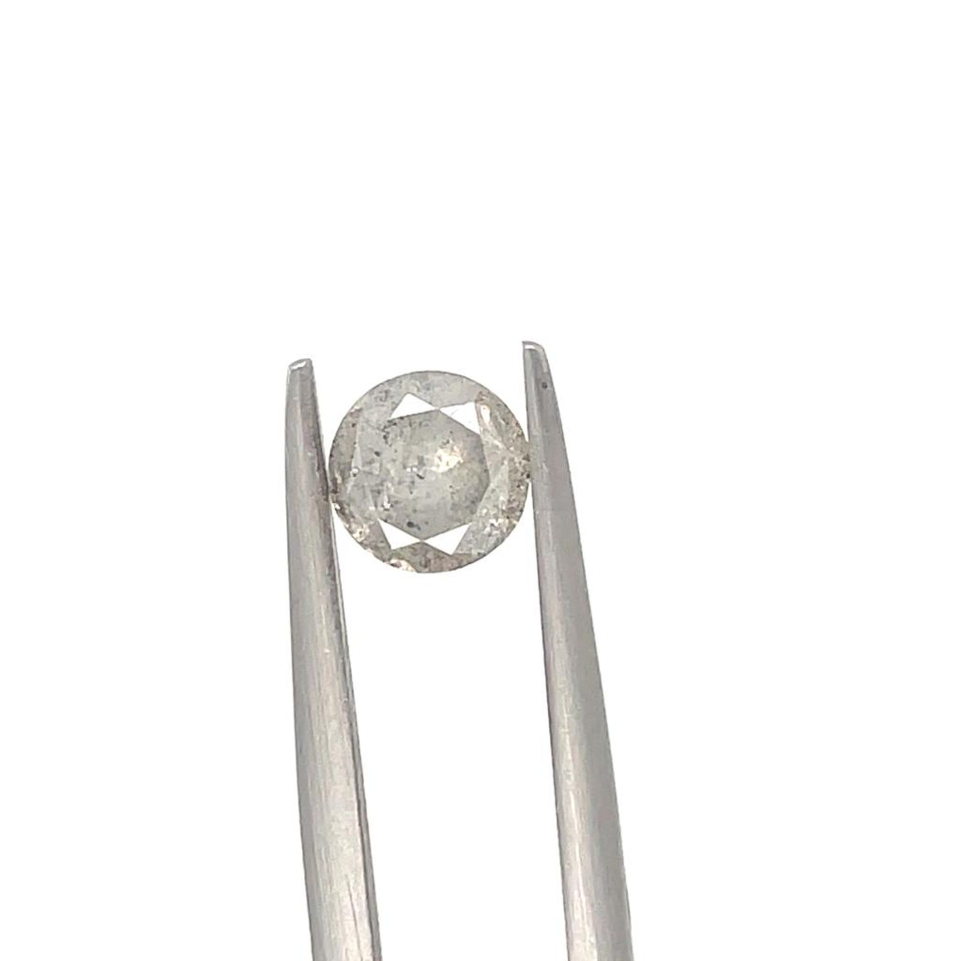 1 DIAMOND 0,95 CT FANCY GRAY - I3 - SHAPE BRILLANT -C20306-10B - Image 3 of 3