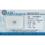 1 DIAMOND 0,55 CT G - VS2 - SHAPE - CERTIFICATION AIG - HR20901-9