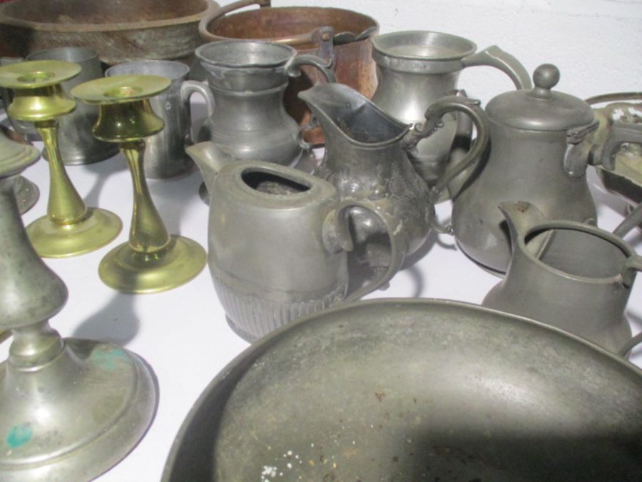 A large collection of Pewter, copper etc. - Image 4 of 13