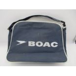 A vintage BOAC travel bag