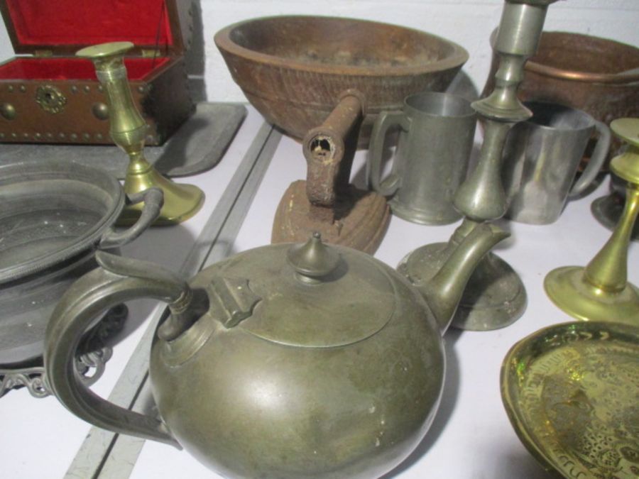 A large collection of Pewter, copper etc. - Image 7 of 13