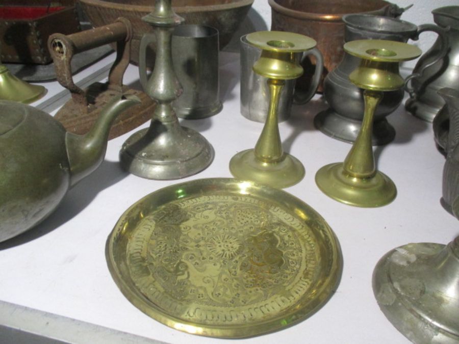 A large collection of Pewter, copper etc. - Image 6 of 13