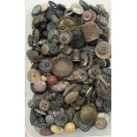 A collection of antique buttons