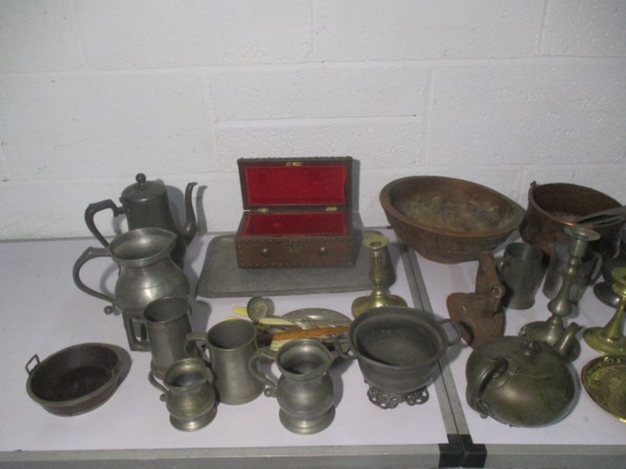 A large collection of Pewter, copper etc. - Image 2 of 13