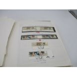 An album of British commemorative stamps mainly from the 80's