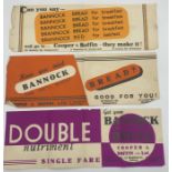 Three small 1940's Bannock Bread advertising posters