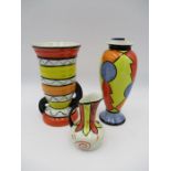 Two limited edition Lorna Bailey vases including Mexicana (No 151/250) and "Roshels" (No 20/250 -