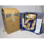 A boxed Merrythought limited edition "Diamond Jubilee" anniversary bear by Oliver Holmes (dated 26/