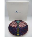 A boxed limited edition Poole Pottery Studio charger designed by Tony Morris, decorated with a