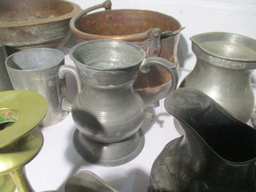 A large collection of Pewter, copper etc. - Image 5 of 13