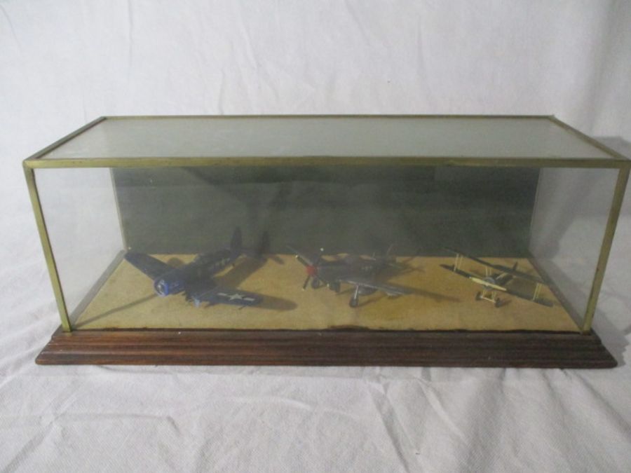 A table top display cabinet along with various model aircraft etc, some A/F - Image 2 of 11