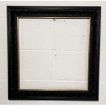 A black picture frame with embossed detail 67cm x 68cm