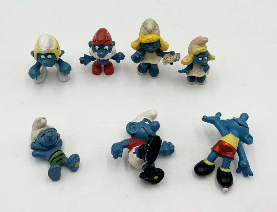 A collection Schleich vintage Smurf figures - Bild 5 aus 6