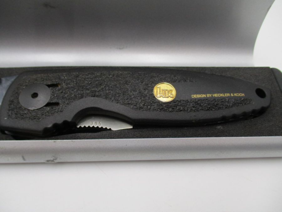 A Heckler & Koch 50th anniversary Ltd edition folding penknife in case along with a Santa Fe - Image 4 of 9