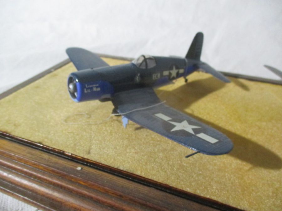 A table top display cabinet along with various model aircraft etc, some A/F - Image 3 of 11