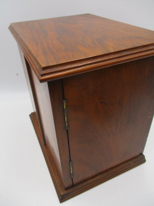 A Victorian smokers cabinet along with a parquetry inlaid box - Image 5 of 10