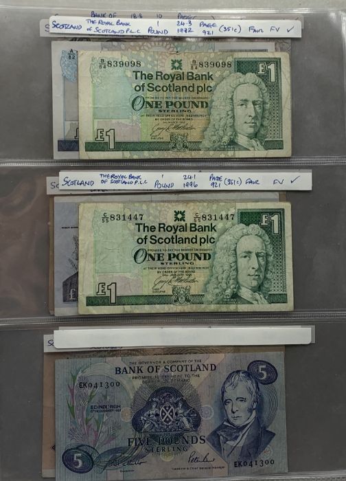 A collection of British banknotes including Northern Ireland, Scotland, Channel Islands etc. - Image 17 of 19