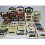 A collection of boxed die-cast vehicles including Lledo Days Gone, Matchbox Models of Yesteryear,