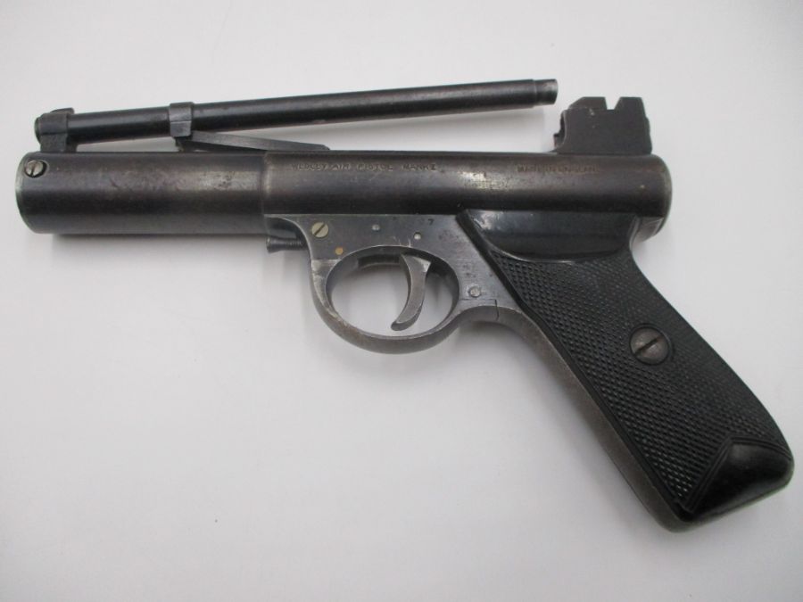 A boxed Webley & Scott Mark 1 air pistol, serial number 58127 - Bild 3 aus 9