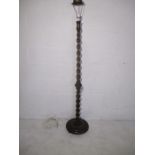 A barley twist standard lamp