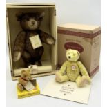 A Steiff 1995 limited edition collector's club, brown tipped bear in original box with certificate