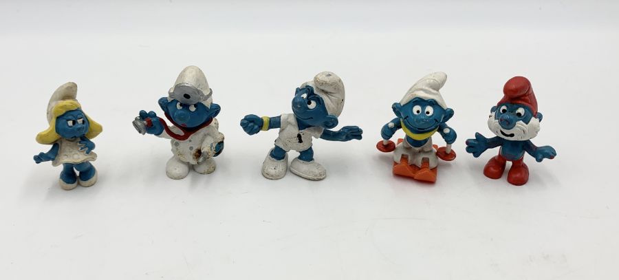 A collection Schleich vintage Smurf figures - Bild 4 aus 6