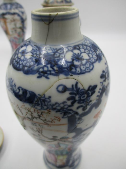 Three oriental vases, all A/F - Image 18 of 42