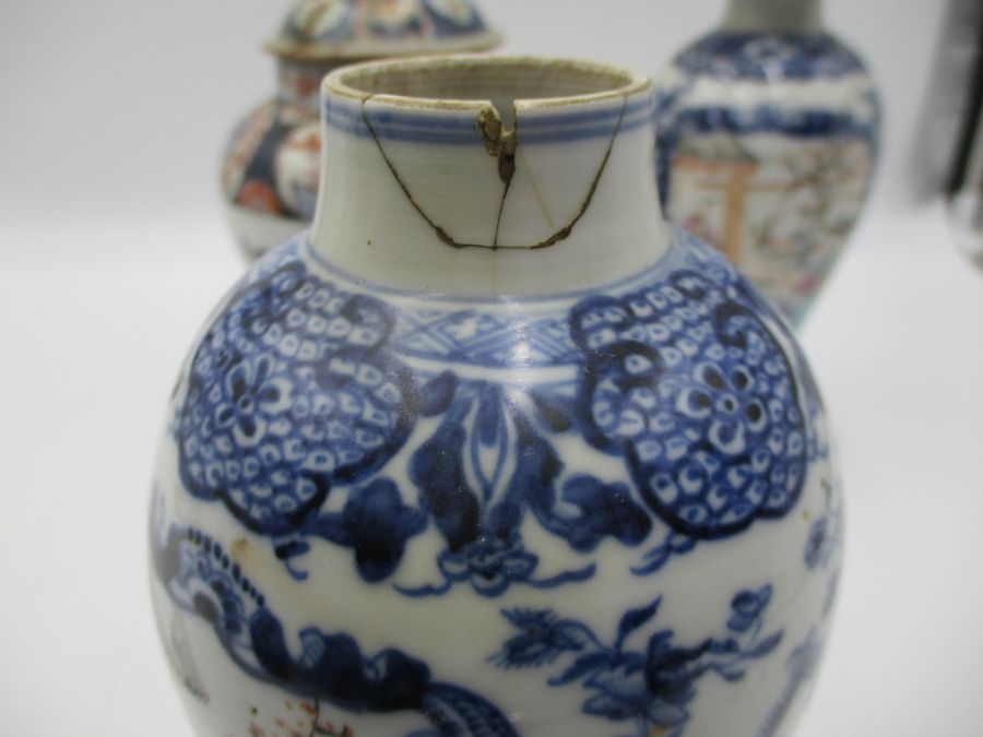 Three oriental vases, all A/F - Image 32 of 42