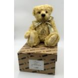 A boxed Deans Teddy Bear - Gold Members Bear 2003 number 112 of a limited run