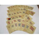 A collection of Kensitas cigarette silks of flags of the British Empire