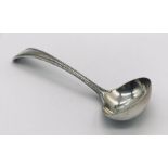 A hallmarked silver ladle, weight 97.3g