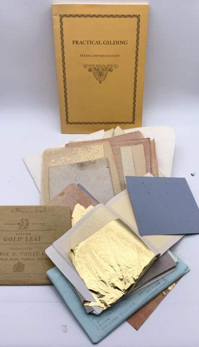 A quantity of gold and silver leaf sheets