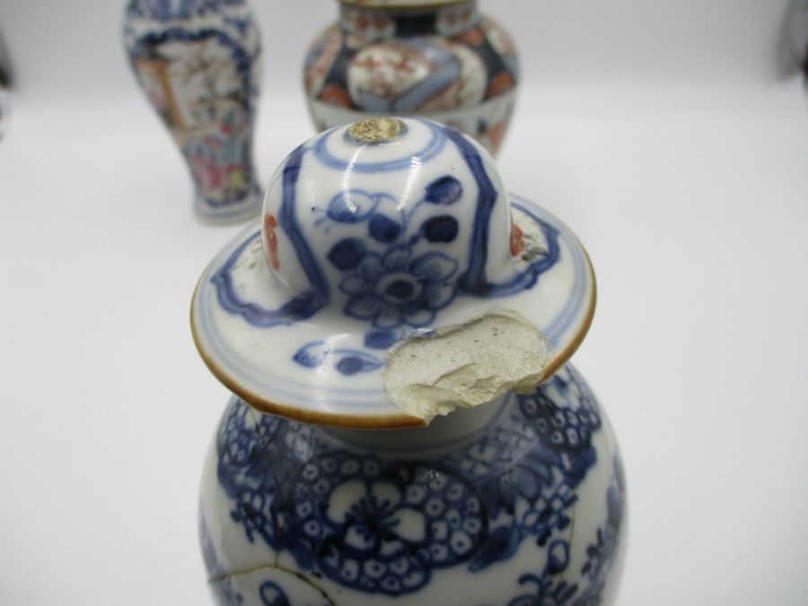 Three oriental vases, all A/F - Image 16 of 42