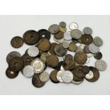 A small collection of various worldwide coinage - mainly Scandinavian